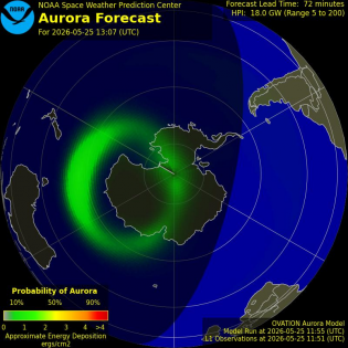 Current Southern hemispheric power input map