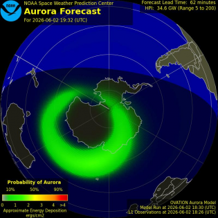 Current Southern hemispheric power input map