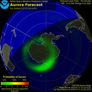 Current Southern hemispheric power input map