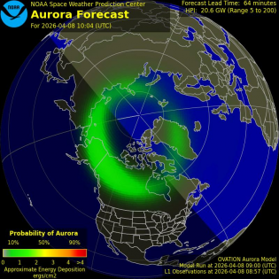 Current Northern hemispheric power input map
