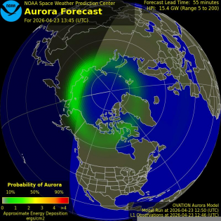 Current Northern hemispheric power input map