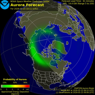 Current Northern hemispheric power input map