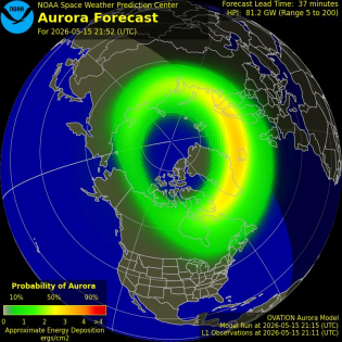 Current Northern hemispheric power input map