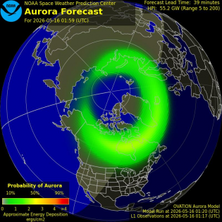 Current Northern hemispheric power input map