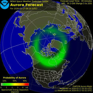Current Northern hemispheric power input map