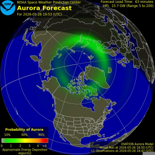 Current Northern hemispheric power input map
