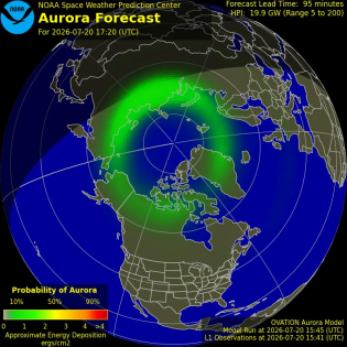 Current Northern hemispheric power input map