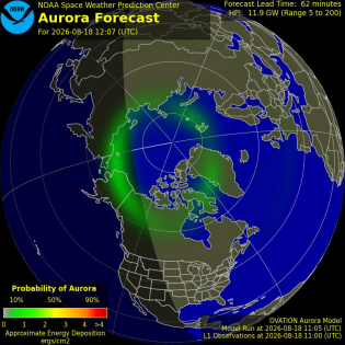 Current Northern hemispheric power input map