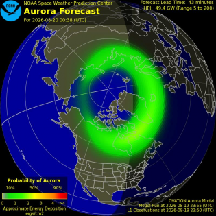 Current Northern hemispheric power input map
