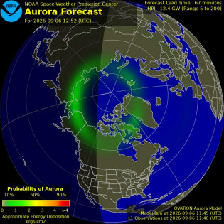 Current Northern hemispheric power input map