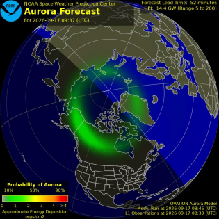 Current Northern hemispheric power input map