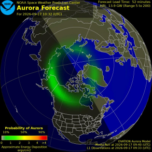 Current Northern hemispheric power input map