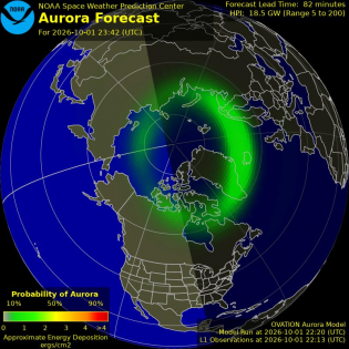 Current Northern hemispheric power input map