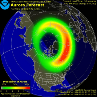 Current Northern hemispheric power input map