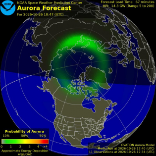 Current Northern hemispheric power input map