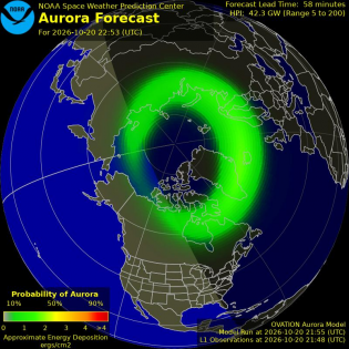 Current Northern hemispheric power input map