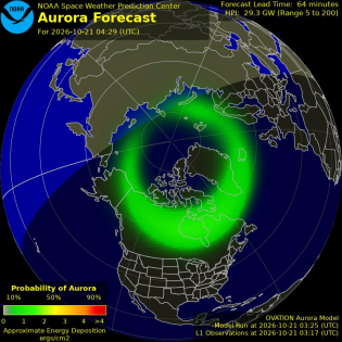 Current Northern hemispheric power input map