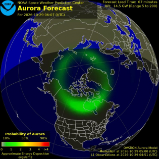 Current Northern hemispheric power input map