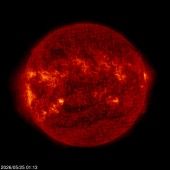 Click for time-lapse image of the sun