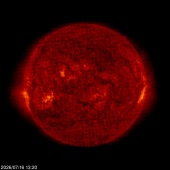 Click for time-lapse image of the sun