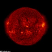 Click for time-lapse image of the sun