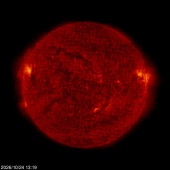 Click for time-lapse image of the sun