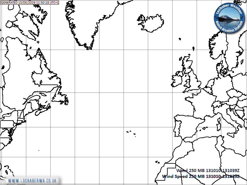 Jeststream Chart - 250mb Level